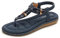 Zoerea Donna Estate Sandali Piatti Casual T-Strap Strass Bohemia Infradito Elegante Comfort Scarpe Piatte Spiaggia Blu#2,38 EU