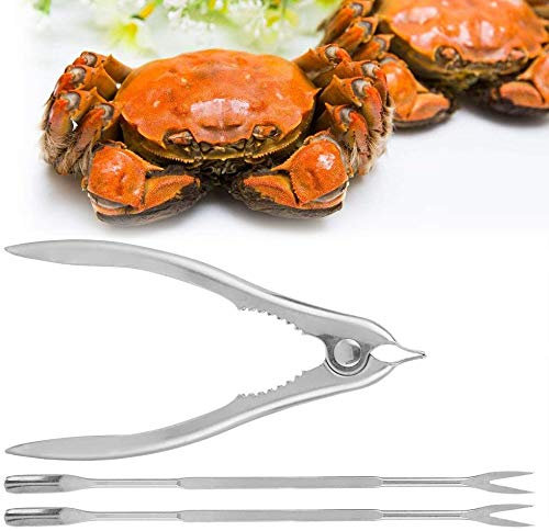 Edelstahl Krabben Cracker Shell Claw Meeresfrüchte Gabeln Nüsse Opener Küchenhelfer für Krabben Langusten Garnelen Garnelen