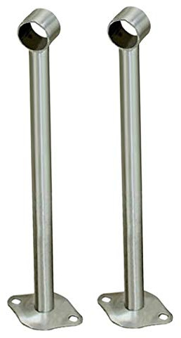 LOVIVER 2pcs Stangenhalter Deckenhalter Deckenhalterung für Kleiderstange Vorhangstange Gardinenstangen, 350 mm