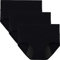 INNERSY Women Menstrual Pants C-Section Underwear Leakproof Period Knickers Black 3 Pack (UK10, Black-Dark Lining)