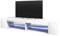 Selsey Mitchell – TV-Lowboard Weiß Matt/Weiß Hochglanz 180 cm breit mit LED