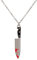 SENFAI Enamel Red Bloody Knife Necklace for Halloween 18 in Christmas Drop Dangle Earring