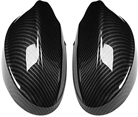E90 Spiegel Rechts,Spiegel Abdeckung E90,Spiegelkappen E90,Außenspiegelabdeckung,Links Rechts Kit Carbon Style Tür Außenspiegelschutz Rückspiegelabdeckung Ersatz Seitenspiegelverkle