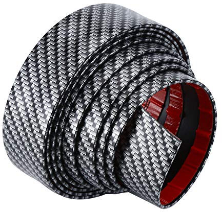 ETOPARS Car Door Sill Protector Strips Carbon Fiber Auto Bumper Guard Scratch Protection Sticker Trim Threshold Anti Scratch 2.5m*5cm