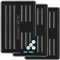 KOTARBAU® 3 x Bandejas de goteo para zapatos, 60 x 40 cm, Color negro, Bases escurridoras, Bandeja con borde elevado para secar calzado, Posazapatos, 3 UNIDADES