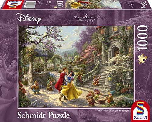 Schmidt Spiele, Thomas Kinkade: Disney Snow White - Dancing with The Prince 2021 Edition (1000pc), Puzzle, Ages 12+