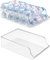 Puricon 2 Pcs Bottled Water Fridge Dispenser Organizer, Clear Plastic Storage Freezer Bin Drawer Pantry Kitchen Organizer Beverage Container -500ml Bottle Standard