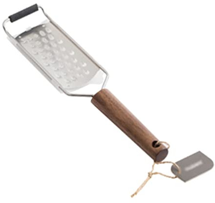 Cheese Grater Cheese Grater Lemon Peel Grater Comfortable Wooden Handle Home Cooking Tools Cheese Shreds Food Grater Big Hole/Small Hole Shredder (Size : Rough Planer)