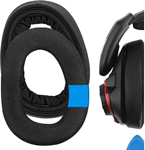 Geekria Ersatz-Ohrpolster für Sennheiser GSP 600, GSP 670, GSP 500, professionelle Gaming-Kopfhörer, Headset-Ohrpolster, Reparaturteile (schwarz)