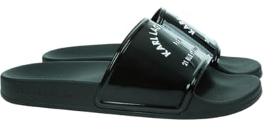 KARL LAGERFELD Kondo Shine Maison Karl Ciabatta Black Rubber KL80909 37
