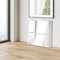 ML-Design Schuhschrank mit 2 Fächern, Schuhkipper für 6 Paar Schuhe, Verspiegelt, Weiß, 63x17x67 cm, Schuhkommode mit 3 Klappen, Schuhablage Schuhregal Schuhständer Schuhaufbewahrung Schuhständer