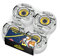 CRANDON Pack mit 4 professionellen Rädern für Skateboard/Skate/Skateboard/Roller 52 mm x 32 mm Härte (100A)
