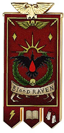 Starforged Space Marines Chapter Banner Collection Kühlschrankmagnet, Warhammer, 40 K, Blutrabe