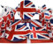 evelay Party-Set für 8 Personen, Union Jack, Teller, Becher, Servietten, Tischdecke, VE-Tag 2025, 80. Jahrestag