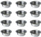 BBTISG 12 Stück Metall Kerzenhalter, 40mm teelichteinsatz metallsilberfarben Teelichthalter Teelichthalter Metall für Standard Teelichtkerzen für Baumkerzen, Geburtstagskerzen, Esstischkerzen