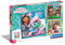 Clementoni Supercolor Gabbys Dollshouse Puzzle 3 x 48 Teile - Puzzle für Kinder ab 5 Jahren - buntes Kinderpuzzle mit besonderer Leuchtkraft & Farbintensität 25300