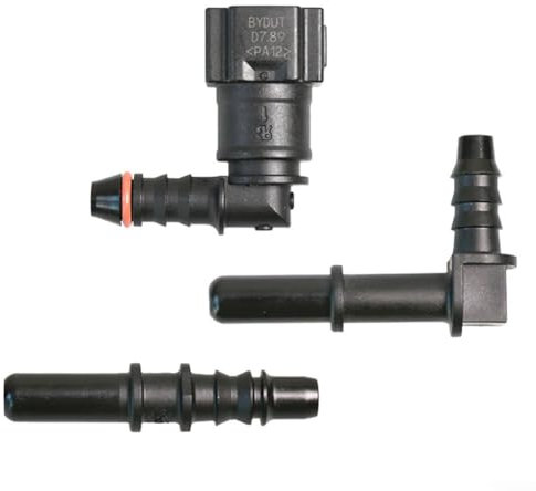 Feegow Fuel Line Hose Quick Release Connector, Nylon, 6mm & 8mm, Barb, Universal Fitment