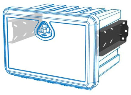 FTsolid Halterung Unterbaubox Anhängerkiste (horizontale Halterung, kurz)