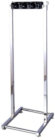 TRGCJGH Soporte de Escobas Y Trapeadores,de acero inoxidable, Estante de herramientas de limpieza para organización y almacenamiento(3 Slots and 1 Hooks)