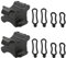 Vagocom 2Pack Universal Bike Flashlight Mount Holder,Bicycle Light Clamp for Torch,Bike Light Bracket for Night Riding