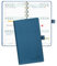 POPRUN Taschenkalender 2025 Klein 16,5 x 9 cm (Aug.2024-Dez.2025) - Kalender 2025 Klein Ringbuch mit Softcover - Terminplaner, Planer 1 Woche 2 Seite mit Kartenschlitz - Marineblau