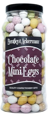 Chocolate Mini Eggs - (660g) Original Mini Eggs in a Gift Jar by Bentley & Ackerman's Sweet Shop.