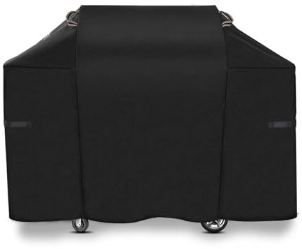 Ultimative, langlebige Grillabdeckung für Weber Genesis 300 & Genesis II 300 Serie, strapazierfähig, wasserdicht, reißfest, 147,3 cm Grillabdeckung, lichtbeständige 7130 Gasgrillabdeckung mit Gurt für