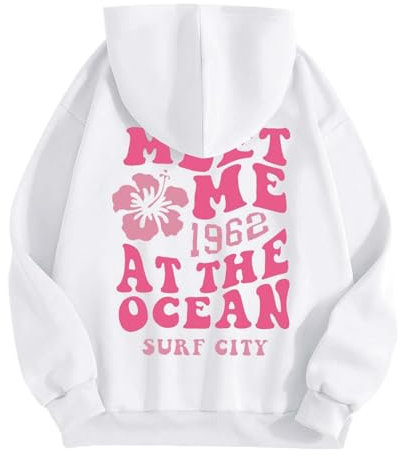 Blitzangebote Des Tages Heute Befristet Hoodie Damen Beige Weiss Langarmshirt Kapuze Damen Sweatjacke Für Damen Sportbekleidung Damen Große Größen T Shirts Für Damen Oversize Meine Bestellungen Sale