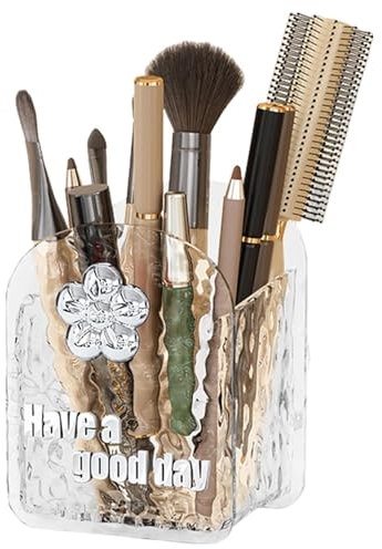 Organizador de brochas de maquillaje, organizador de cosméticos, recipiente para brochas de maquillaje, caja de almacenamiento de cosméticos, organizador de cosméticos multifuncional, vaso de brochas