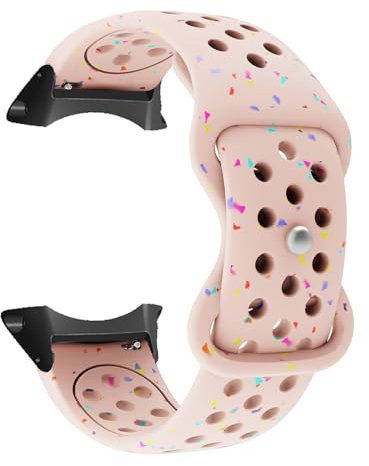 Silikon Armbänder Kompatibel mit Polar Vantage V Armband, mit Verstellbarer Schnalle Weiches Atmungsaktiv Farbigen Flocken Männer Frauen Sport Ersatzarmband für Polar Vantage V Uhrenarmband (6)