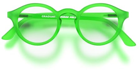 LONDON MOLE® Graduate Lesebrillen | Stylische runde Panto|Lesehilfen | Herren, Damen, Unisex | Federbügel