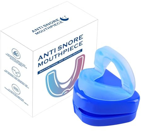 Anti Snoring Mouthpiece for Men & Women – Universal Size Snore Stopper Soft & Comfortable Anti-Snoring Device No Shaping Required Easy to useImproves Sleep Quality Includes Storage Case (1Pc)