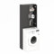Komto Gizmo Meuble Machine à Laver – Anthracite, Meuble Salle de Bain Rangement, Armoire au-Dessus du Lave-Linge, Armoire pour Machine à Laver | 65 x 180 x 27 cm (LxHxP)