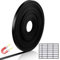 FACAIIO PVC-Magnettafel, 8 m, schwarze Klebebandrolle, dünne Streifen für Termine, Kalender, Musikzeilen