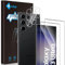 Aerku 2 Piezas 3D Cobertura total Protector de Pantalla para Samsung Galaxy S23 Ultra con 2 Piezas Protector de Lente de Cámara, 9H Cristal Templado Ultra Resistente