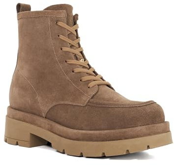 Dune London Ladies PENNINGTON Suede Chunky Lace Up Boots Size UK 5 Suede Ankle Boots