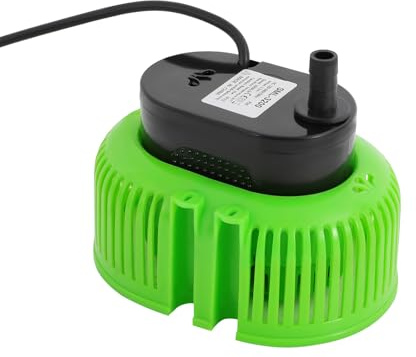 Pompa per piscina, 75 W, pompa filtrante da 3000 l/h (verde) | Portatile, IPX8, impermeabile fino a 35 °C, temperatura massima dell'acqua, tre aperture di scarico per uso agricolo