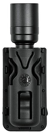 VEGA HOLSTER Porta torcia rotativo da cintura in polimero per torce con diametro circa 33 mm - 8VP61