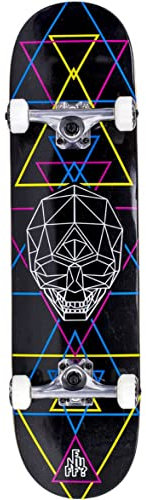 Enuff Skateboards Geo Skull Complete Skateboard, Erwachsene, Unisex, Mehrfarbig (CMYK), 20,3 cm