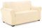 TIANSHU Samt Sesselbezug 2 sitzer,Soft Velvet Plush Couchbezug stilvolle Luxus-Möbelbezüge Anti-Rutsch-High Stretch Sesselbezug(2 Sitzer,Beige)