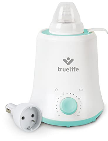 TrueLife Invio BW Single Elektrischer Babyflaschenwärmer mehreren bevorzugten Temperaturstufen, Keep-Warm-Funktion, geräuscharmem Betrieb, einfacher Bedienung und Wartung, Autoadapter, BPA-frei