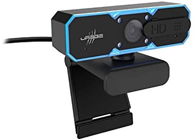 uRage Streaming Webcam „REC 600 HD“,schwarz, HD-Qualität, 720p bei 60fps, Autofokus, Belichtungskorrektur, 76°Sichtfeld, Spy-Protection, eingebautes Mikrofon, USB-Anschluss, Streaming/Gaming/Videochat