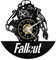 Fallout - Orologio da parete a forma di disco in vinile nero, decorazione per ufficio, bar, casa, regalo per fan