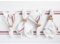 Solino Home Leinenstoff-Servietten 4er Set - 100% reines Leinen 20x20 Zoll Dinnerservietten für Frühling, Sommer, Muttertag - French Stripe, Handarbeit und Maschinenwaschbar - Burgunderrot und Weiß