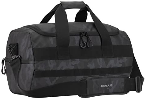 RIVACASE Moderne Sporttasche Tarnfarben 50 Liter - Fitnesstasche aus hochwertigem, wasserabweisendem Material mit PU-Laminierung – Reisetasche mit viel Stauraum – ideal für Sport und Freizeit