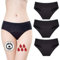 ZVZK Period Pants Heavy Flow 30ML Absorbent Women Leak Proof Panty Period Knickers Menstrual Underwear 3 Pack (L,Pack of 3)