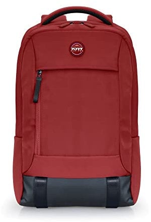 Port Designs Sac à Dos pc pour Ordinateur Portable Moderne & Confortable Base résitante à l'eau Torino II 15.6/16 Pouces Rouge