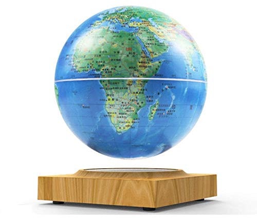 Globes of Earth 6 Levitating Earth Globe with LED Light,Blue LEDGlobe for Your Family, Friend, Teacher, Colleague, Etc