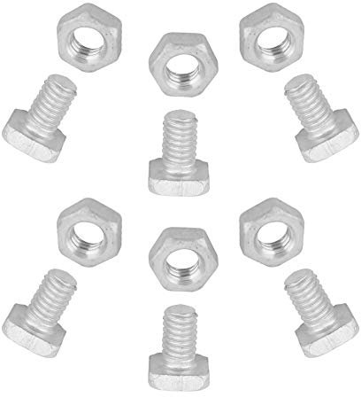Gewächshaus Schrauben,Schrauben Glas Gewächshaus,Kinklake 50X Hammerkopfschrauben Mit Muttern Gewächshausschrauben,6 X 8 Gewächshausschrauben Und Muttern,6 M Vierkantkopf-Gewächshausschrauben,Aluminiu