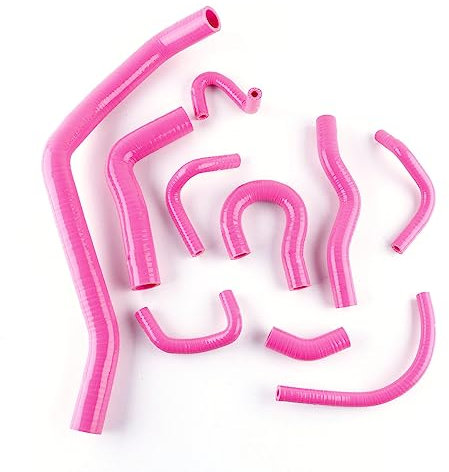 VLOCEMNYE Tubo flessibile in silicone per radiatore Honda Civic/CRX EE EF/CR-X Base/DX/HF/Si 1988 89 90 1991 (rosa)
